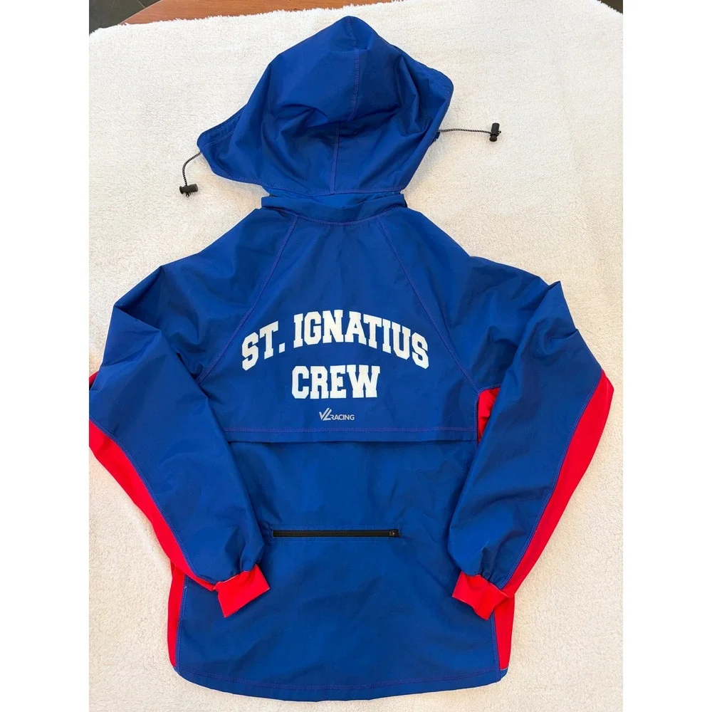 JL Racing LG Anorak St Ignatius Chicago Crew Rowing Jacket Windbreaker College